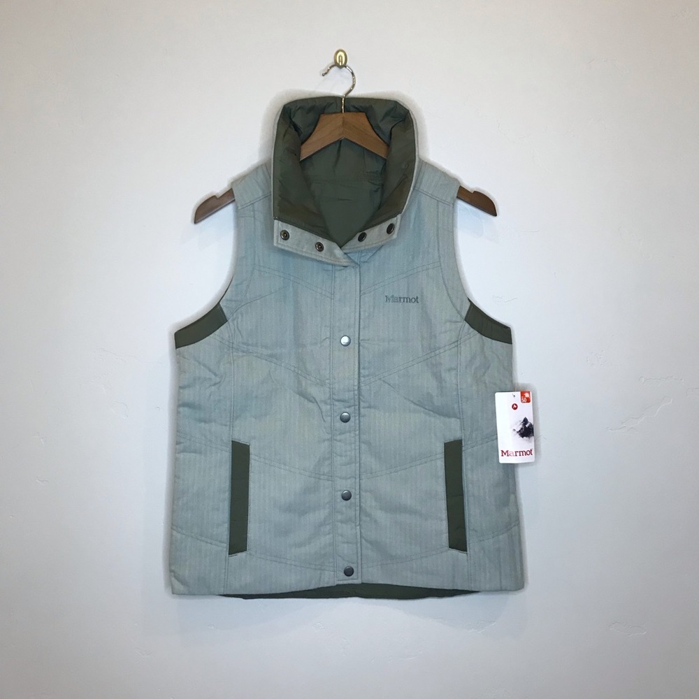 MARMOT Peyton Reversible Herringbone Vest - Picture 1 of 8